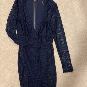 Navy blue lace dress